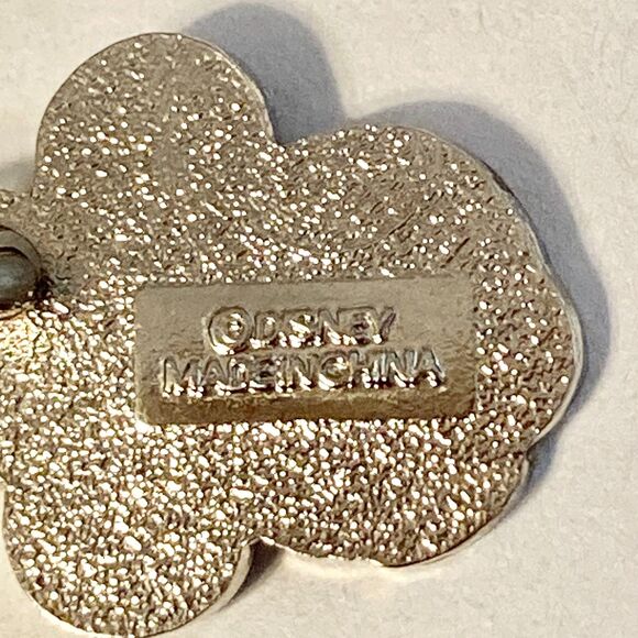 Vintage Disney Happy Minnie Mouse Flower Clip On Charm Zipper Pull Bag Purse - Picture 5 of 7